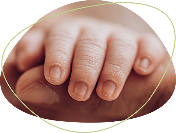 Nahaufnahme einer Kinderhand