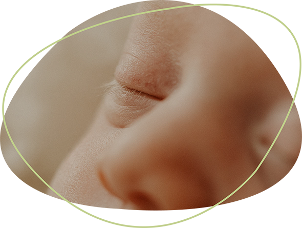 Nahaufnahme des Gesichts eines Babys